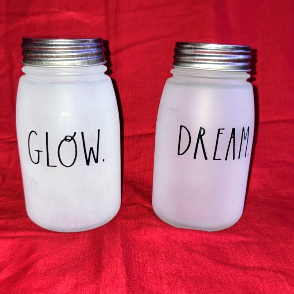 🌛🕯🌛🕯NWOT Rae Dunn Frosted Mason jar hanging metal Lanterns🕯🌛🕯🌛 - Picture 8 of 12
